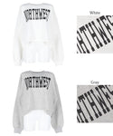 セール★1490円→990円 スウェット レディース ロゴスウェット クロップド丈 裏毛 ロゴ プリント 英字 シンプル メール便不可 24ss