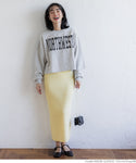 セール★1490円→990円 スウェット レディース ロゴスウェット クロップド丈 裏毛 ロゴ プリント 英字 シンプル メール便不可 24ss