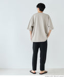 セール★1990円→990円 Tシャツ メンズ ヘビーウェイト ヘンリーネック コットン生地 前ボタン ミディアム丈 無地 半袖 薄手 ゆったり メール便不可 24ss coca コカ