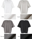 セール★1990円→990円 Tシャツ メンズ ヘビーウェイト ヘンリーネック コットン生地 前ボタン ミディアム丈 無地 半袖 薄手 ゆったり メール便不可 24ss coca コカ