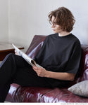 セール★1690円→990円 Tシャツ メンズ ミニ裏毛 スウェット ビックシルエット クルーネック リブ 半袖 無地 ミディアム丈 ベーシック メール便不可 24ss coca コカ