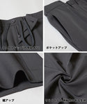 【福袋対象商品】WEB限定セール★2990円→990円 パンツ メンズ スラックス タイトパンツ ロング丈 ウエスト紐 フロントボタン ポケット 無地 伸縮性 メール便不可 24ss