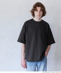 セール★1990円→550円 Tシャツ メンズ ミニ裏毛 ビックシルエット クルーネック リブ 半袖 ディ丈 メール便不可 24ss coca コカ