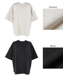 セール★1990円→550円 Tシャツ メンズ ミニ裏毛 ビックシルエット クルーネック リブ 半袖 ディ丈 メール便不可 24ss coca コカ