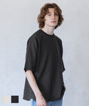 セール★1990円→550円 Tシャツ メンズ ミニ裏毛 ビックシルエット クルーネック リブ 半袖 ディ丈 メール便不可 24ss coca コカ