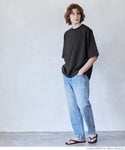 セール★1990円→550円 Tシャツ メンズ ミニ裏毛 ビックシルエット クルーネック リブ 半袖 ディ丈 メール便不可 24ss coca コカ