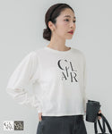 セール★1290円→550円 パフスリーブロゴTシャツ レディース メール便可