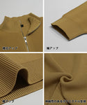 【福袋対象商品】セール★2690円→990円 片畦編みハーフZIPニット メンズ メール便不可