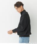 【福袋対象商品】セール★2690円→990円 片畦編みハーフZIPニット メンズ メール便不可
