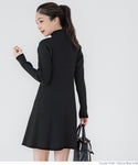 セール★3490円→2490円 リブニットミニワンピース レディース メール便不可