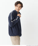 【福袋対象商品】WEB限定セール★2990円→990円 フリース刺繍ハーフZIPトラックトレーナー メンズ メール便不可